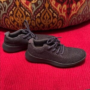 Allbirds Blue Lace-Up Wool Sneakers